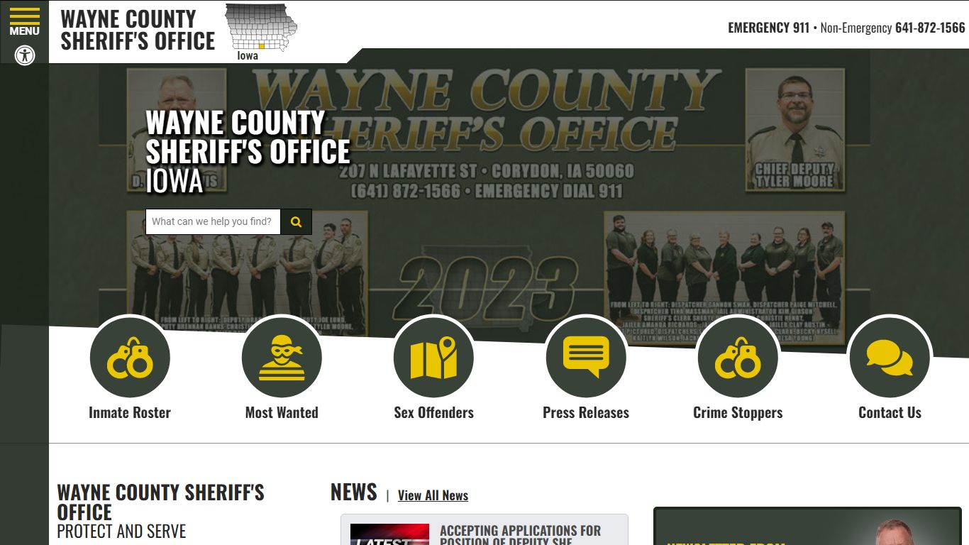 Wayne County Iowa Sheriff's Office
